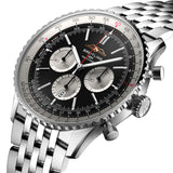46mm B01 Chronograph Black Dial Stainless Steel Bracelet