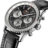 41mm Stainless Steel B01 Black Dial Chrono