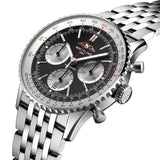 41mm Stainless Steel B01 Black Dial Chrono