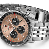 43mm B01 Chronograph Steel Copper Dial Stainless Steel Bracelet
