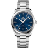 38mm Aqua Terra Steel Texture Blue Dial