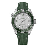 44mm Planet Ocean 600m Steel Green Ceramic Bezel Grey Dial