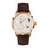 40mm PanoMaticLunar 18k Rose Gold Silver Dial