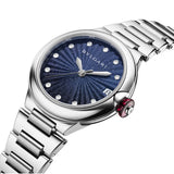 33mm Stainless Steel Blue Aventurine Diamond Dial