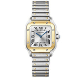 27mm Small Model Steel and Yellow Gold Silver Dial