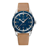 41mm 300M Master Chronometer Brown Strap Blue Dial