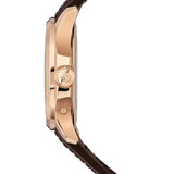 41mm Travel Time 18k Rose Gold Sunburst Brown Dial