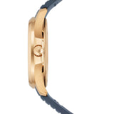 39mm Travel Time 18k Rose Gold Blue-Grey Dial Quartz