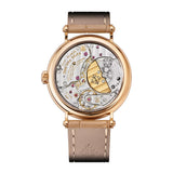 35mm Ultra Thin 18k Rose Gold Silver Dial Automatic