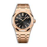 41mm 18k Rose Gold Black Dial on Bracelet