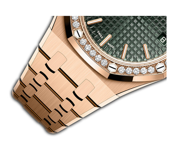 Audemars Piguet Royal Oak 37mm Rose Gold Green Dial 15551OR