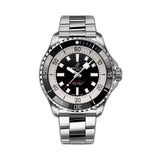 44mm Automatic Black Dial Stainless Steel Bracelet