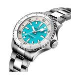 36mm Automatic Turquoise Dial Stainless Steel Bracelet