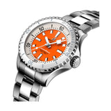 36mm Automatic Orange Dial Stainless Steel Bracelet