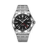 40mm Automatic GMT Black Dial Stainless Steel Bracelet