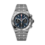 42mm B01 Blue Dial Chronograph Stainless Steel Bracelet