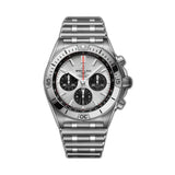 42mm B01 Silver Dial Chronograph Stainless Steel Bracelet