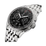 42mm B01 Stainless Steel Chronograph Black Dial Bracelet