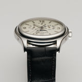 39mm Annual Calendar 18k WG Ivory Dial Deployant