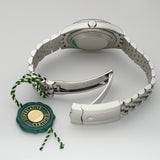 36mm Steel Blue Index Dial 18k Fluted Bezel Jubilee Bracelet