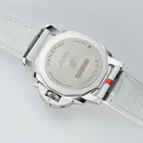 38mm Due Luna Rossa Steel White Dial
