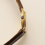 36mm Vintage 18k Yellow Gold Mechanical Dress Watch