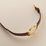 35mm Vintage 18k Yellow Gold Dress Watch