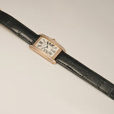 27mm Large Tank Americaine 18k RG Diamonds Auto 2012