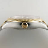 36mm Steel & 18k YG Champagne Jubilee Diamond Dial 2004