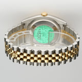 36mm Steel & 18k YG Champagne Jubilee Diamond Dial 2004