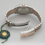 36mm Steel & 18k RG MOP Mother of Pearl Diamond Dial Jubilee