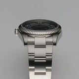 36mm No-Date Fluted Bezel Black Arabic Dial M Serial