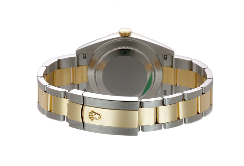 41mm Steel & Yellow Gold Wimbledon Slate Roman Dial Oyster Bracelet