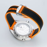 44mm Planet Ocean 600m Steel Black and Orange