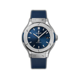 38mm Titanium Blue Dial