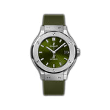 38mm Titanium Green Dial