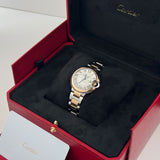 33mm Steel and 18k Yellow Gold Silver Guilloche Roman Dial on Bracelet Automatic
