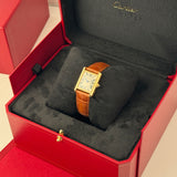 22mm Tank Louis Small Ladies 18k Yellow Gold