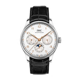 42mm Stainless Steel Perpetual Calendar Silver Dial