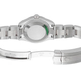 28mm Stainless Steel Dark Grey Index Dial 18k Fluted Bezel Oyster Bracelet