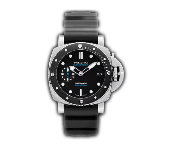 Panerai Submersible 42mm Steel Black Dial Ceramic Bezel PAM02683