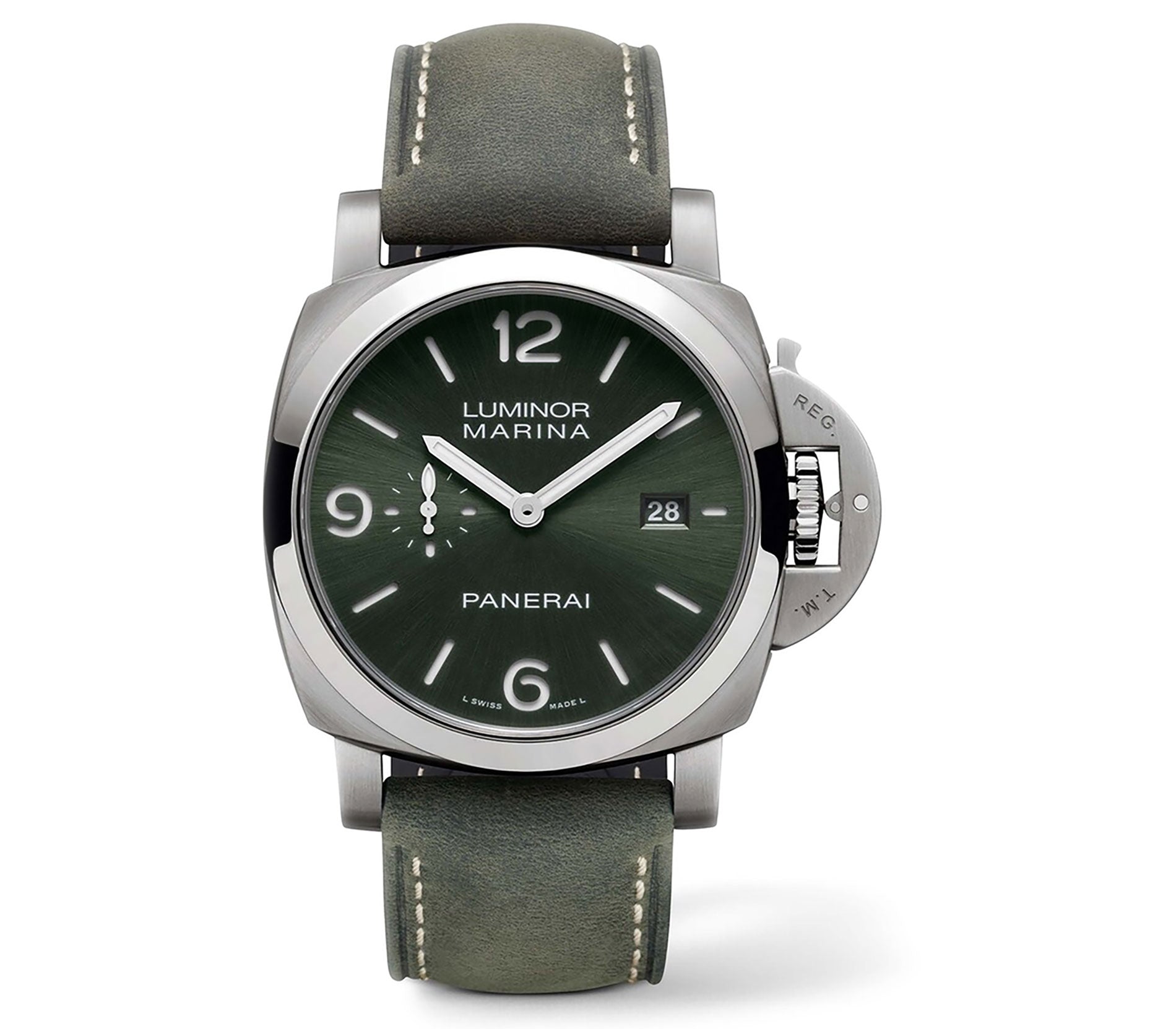 Panerai Luminor Marina 44mm Titanium Green Sun-Brushed Dial 