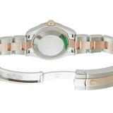 28mm Steel and 18k Everose Gold Chocolate Index Dial Oyster