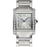 21mm Small Tank Francaise Diamond Bezel Steel