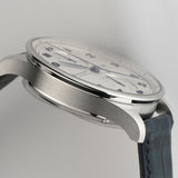 41mm Chronograph Silver Dial Blue Numerals