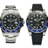 40mm Batman Black & Blue Ceramic Bezel With RubberB 2014