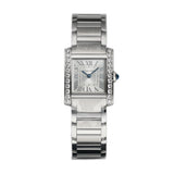 21mm Small Tank Francaise Diamond Bezel Steel