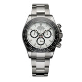 40mm Steel Ceramic Bezel White Panda Dial RubberB