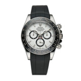 40mm Steel Ceramic Bezel White Panda Dial RubberB