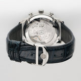 41mm Chronograph Silver Dial Blue Numerals